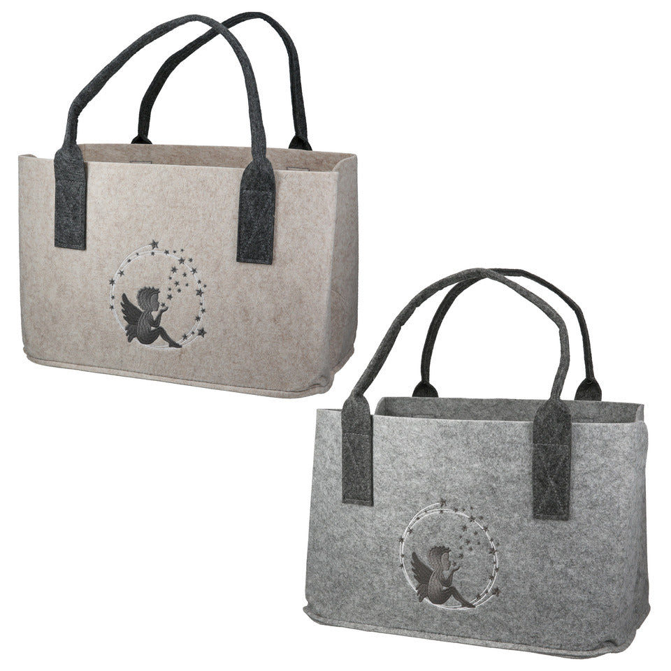 Einkaufstasche Filz Engel 20x40x26cm sortiert GILDE 59834 GILDE 59834 20x40x26cm