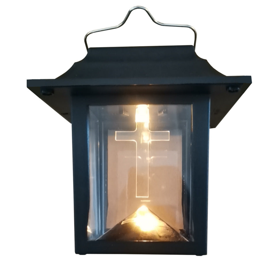Grablaterne LED Solar, 14,5x14,5x15cm, schwarz PBS 48450 48450 14,5x14,5x15cm