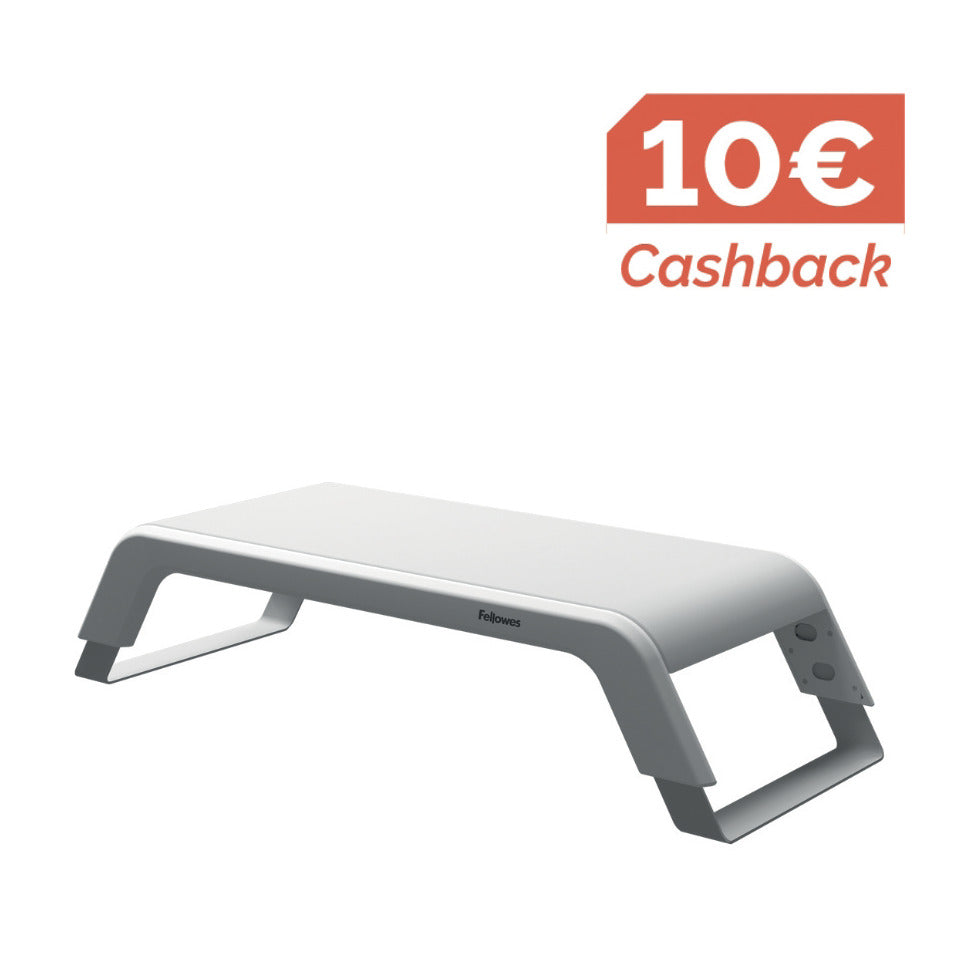 Bildschirmträger Hana™ LT, höhenverstellbar, weiß FELLOWES 100016997 FELLOWES 100016997 höhenverstellbar