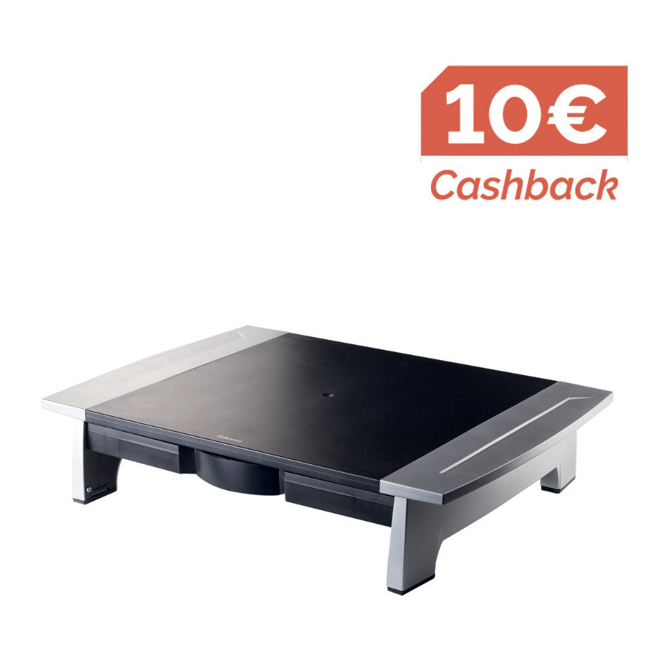 Monitorständer Standard Office Suites, höhenverstellbar, schwarz/silber FELLOWES 8031101 FELLOWES 8031101 KOMPAKT