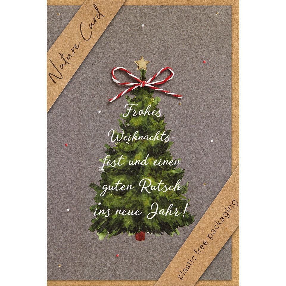 Doppeltext-Weihnachtskarte Nature Card, 11,5 x 17 cm BSB 22-6953 22-6953   Bild