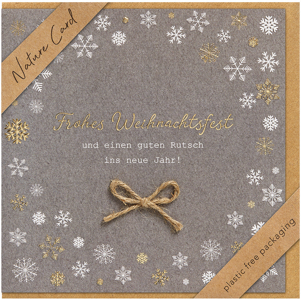 Doppeltext-Weihnachtskarte Nature Card, 15 x 15 cm BSB 22-6957 22-6957 quadratisch  Bild
