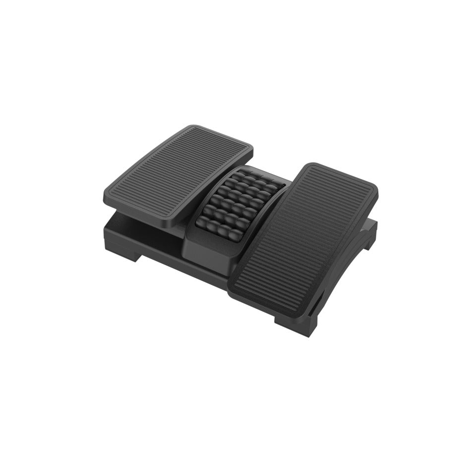 Fußstütze mit Massagerollen, Kunststoff, schwarz Q-CONNECT KF16946 Q-CONNECT KF16946 2-tlg+Massagerollen