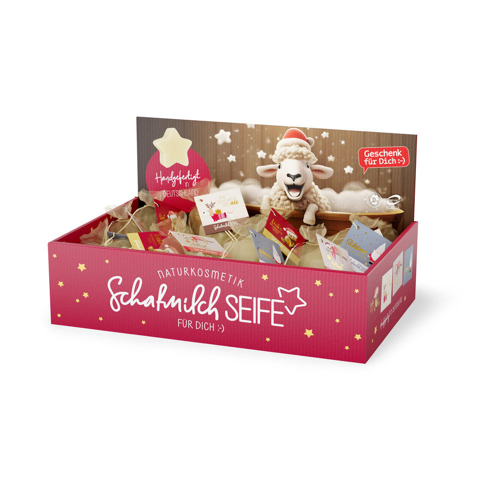 Schafmilchseife Happy Xmas, sortiert FÜR DICH 126160 FÜR DICH 126160 25gr. Stern