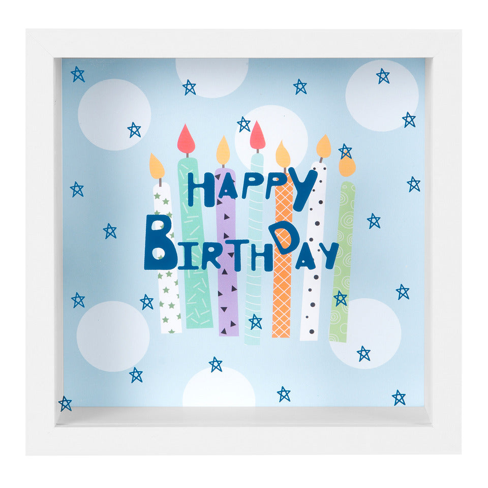 Bilderrahmen Wunscherfüller Happy Birthday, 18 x 18 x 5 cm, Holz GOLDBUCH 92 0090 GOLDBUCH 92 0090 18x18x5cm  Holz