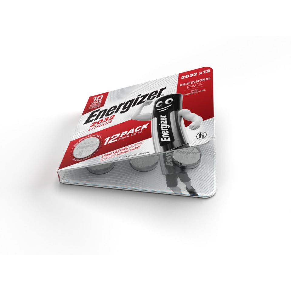 Knopfzellen-Batterie Lithium CR2032, 12 Stück ENERGIZER E304263600 ENERGIZER E304263600 Lithium