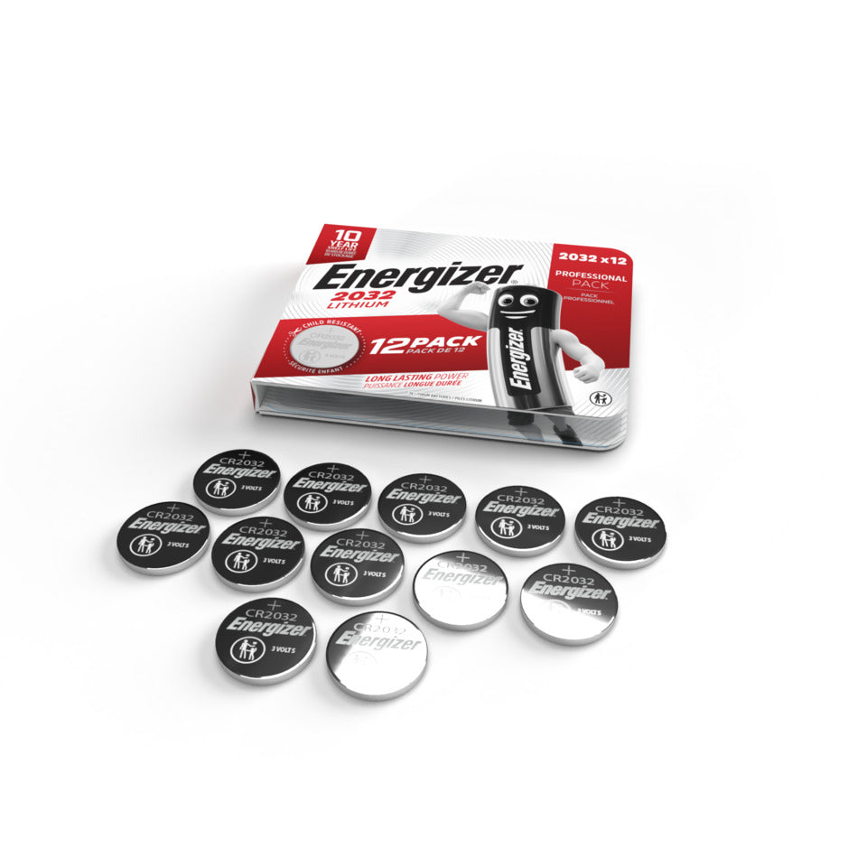 Knopfzellen-Batterie Lithium CR2032, 12 Stück ENERGIZER E304263600 ENERGIZER E304263600 Lithium