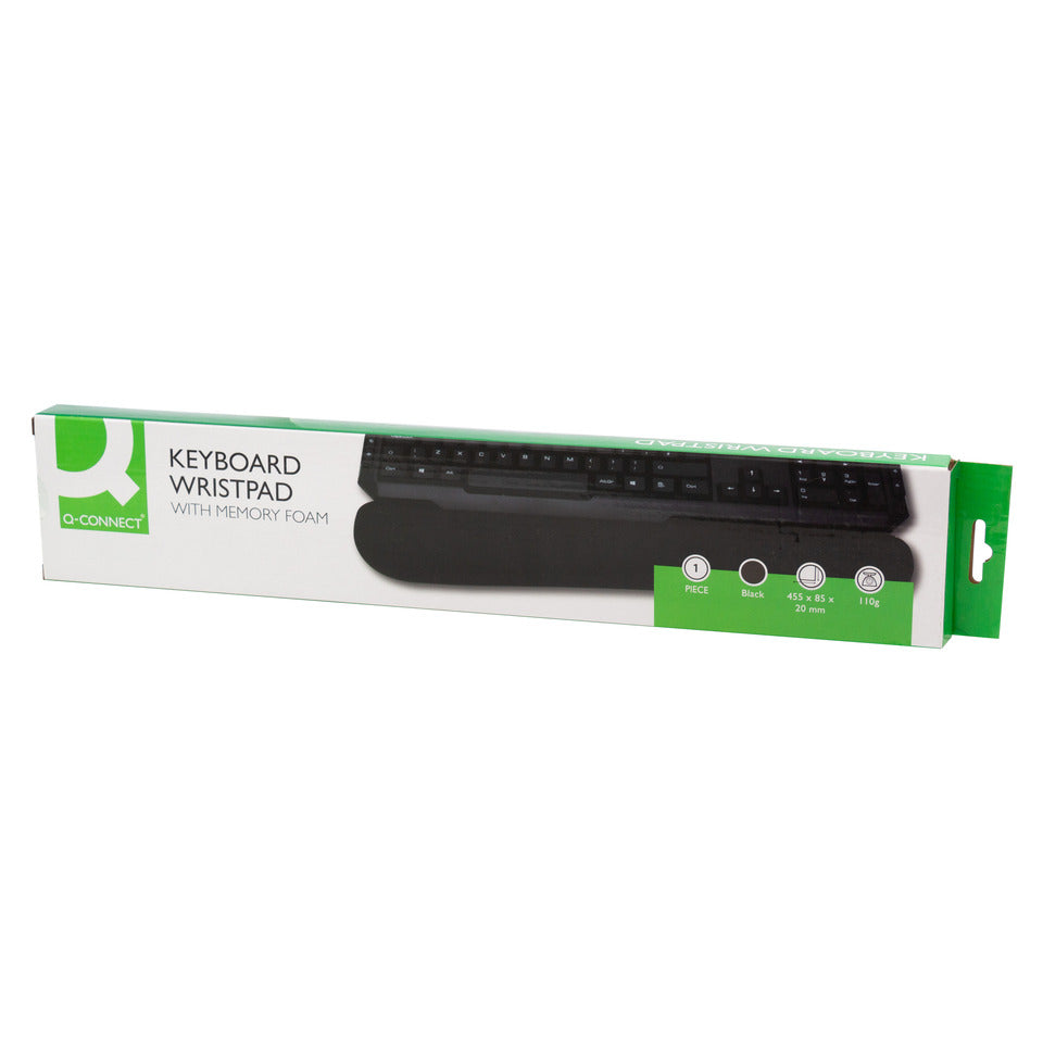 Handgelenkauflage Ergo, schwarz Q-CONNECT KF03684
