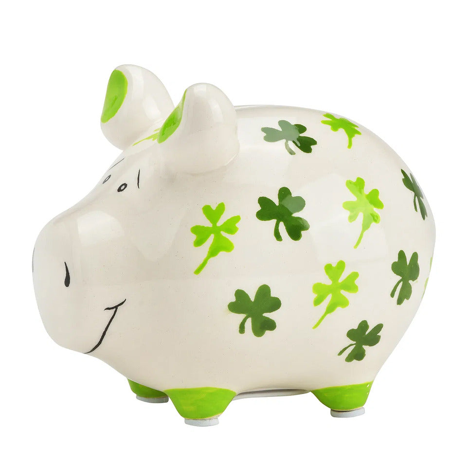 Sparschwein klein "Kleeblatt", 12,5 cm, Keramik KCG 10041956 KCG 10041956 Kleeblatt Keramik