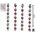 Girlande Rotorspiralen, Ø 7 x 60 cm, 4 Stück, bunt TIB 14038 TIB 14038 L 60cm D 7cm