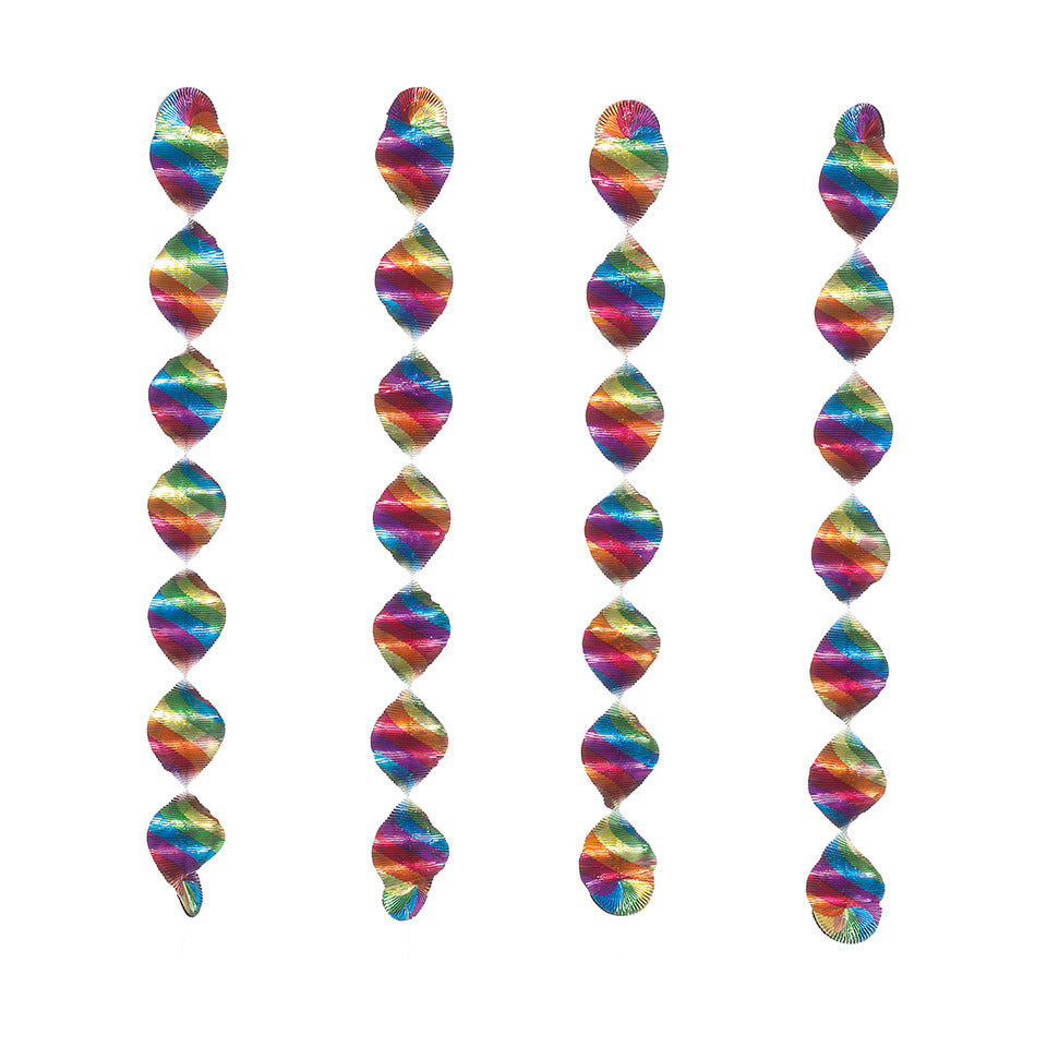 Girlande Rotorspiralen, Ø 7 x 60 cm, 4 Stück, bunt TIB 14038 TIB 14038 L 60cm D 7cm