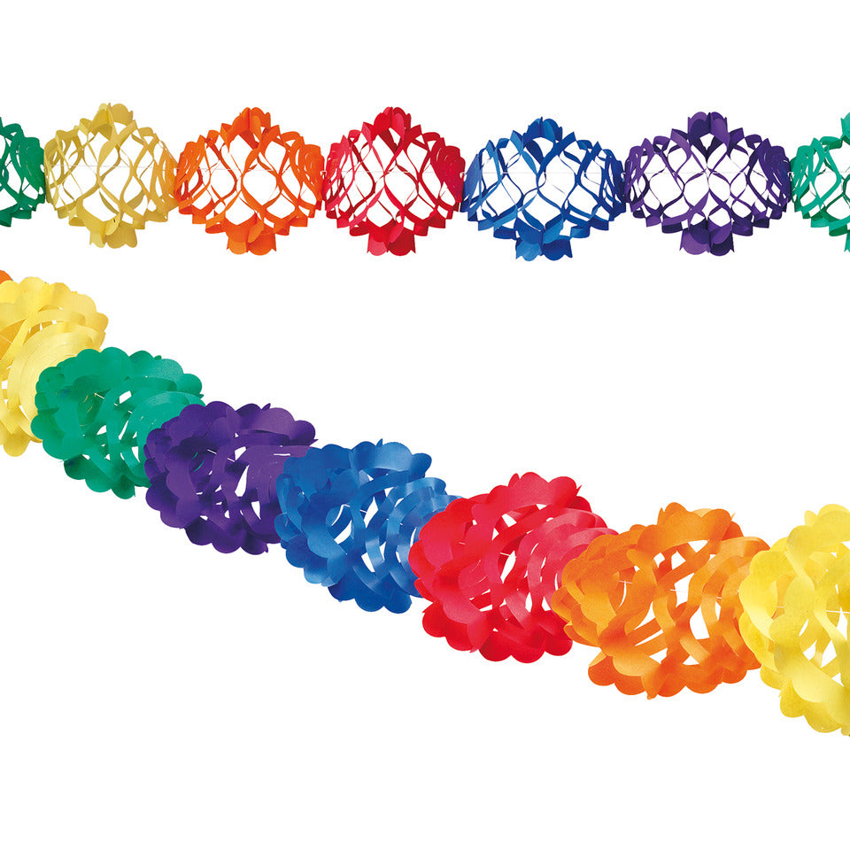 Papier-Girlande, Ø 17 cm x 4 m, bunt TIB 14104 TIB 14104 L 400cm DM 17cm