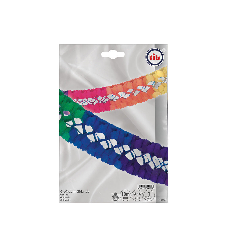 Papier-Girlande Großraum, Ø 16 cm x 10 m TIB 14200 TIB 14200 L 10m D 16cm