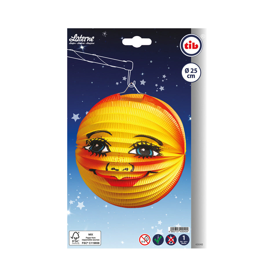 Laterne Gesicht, Ø 25 cm TIB 40040 TIB 40040 D 25cm