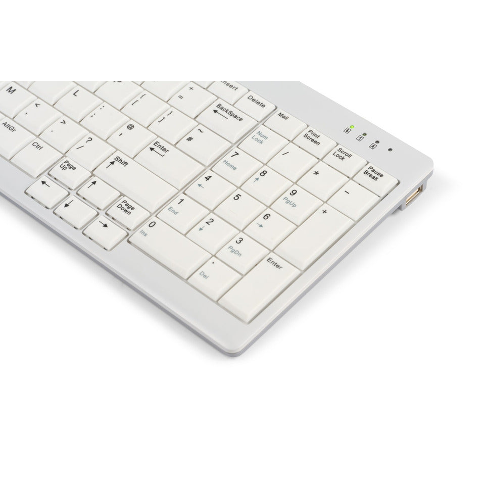 Tastatur UltraBoard 960 V2 Compact, kabelgebunden, weiß BAKKERELKHUIZEN BNEU960V2DE