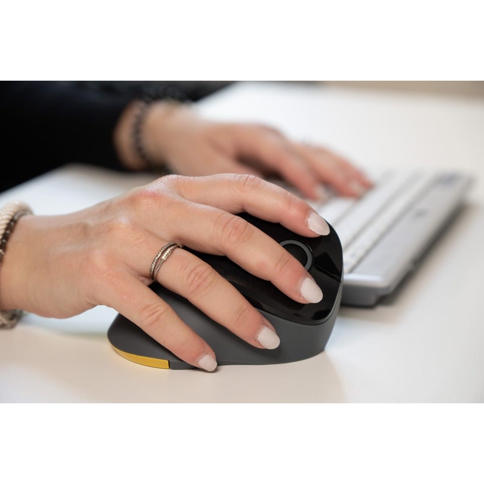 PRF Vertical Mouse Wireless, 6 Tasten, 1600dpi, schwarz BAKKERELKHUIZEN BNEPRFDG