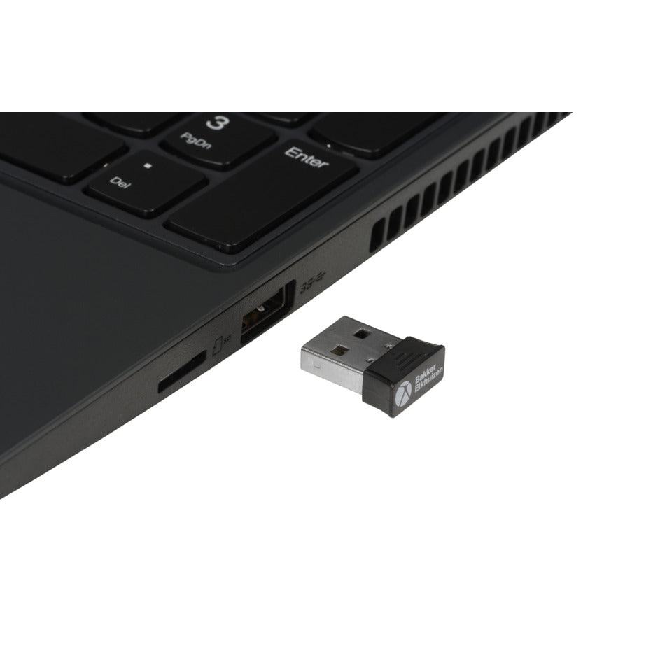 PRF Vertical Mouse Wireless, 6 Tasten, 1600dpi, schwarz BAKKERELKHUIZEN BNEPRFDG