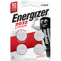 Knopfzellen-Batterie Lithium CR2032. 4 Stück ENERGIZER E300830108 ENERGIZER E300830108 Lithium