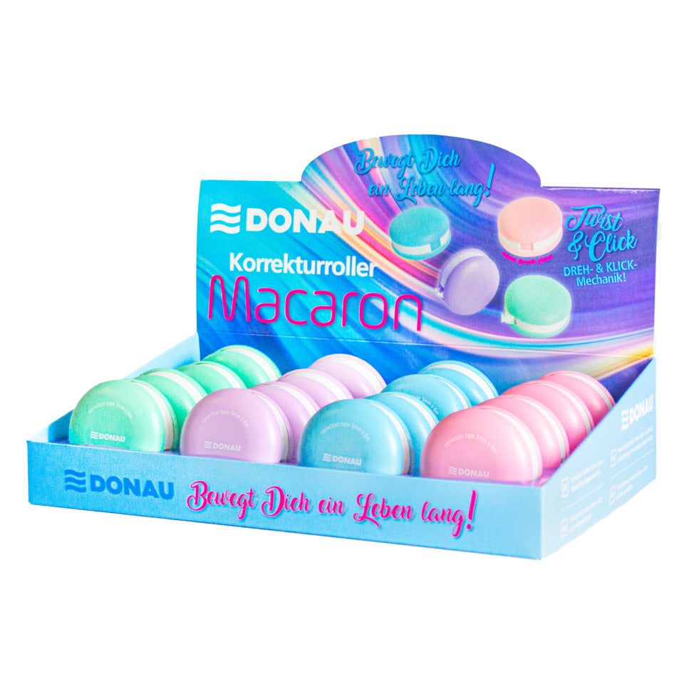 Korrekturroller Macaron, 5mm x6m, sortiert DONAU 4620000-99