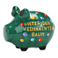 Sparschwein klein "Unter dem Weihnachtsbaum", 12 x 9 x 9 cm, Keramik KCG 10044520 KCG 10044520 Weihnachtsbaum  Keramik