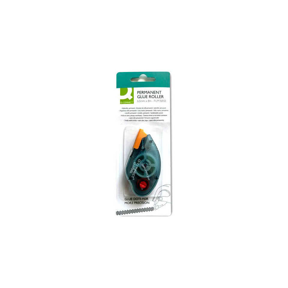 Kleberoller permanent, 6,5mmx8,5m, transparent blau Q-CONNECT KF10946 Q-CONNECT KF10946 6,5mmx8,5m