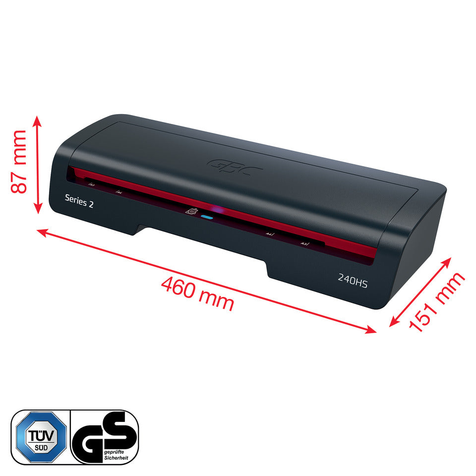 Laminator 240HS A3 schwarz/rot   HomeOffice GBC 4410069EU GBC 4410069EU Series 240HS