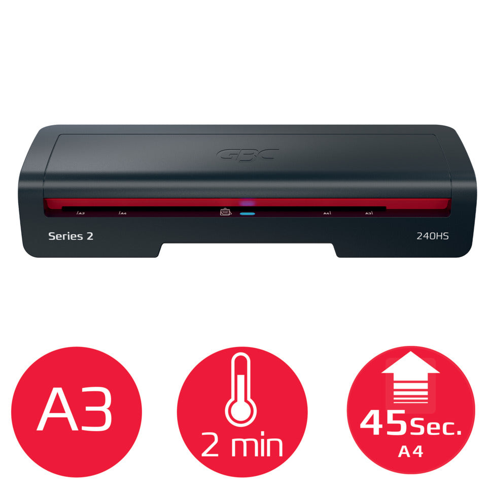 Laminator 240HS A3 schwarz/rot   HomeOffice GBC 4410069EU GBC 4410069EU Series 240HS