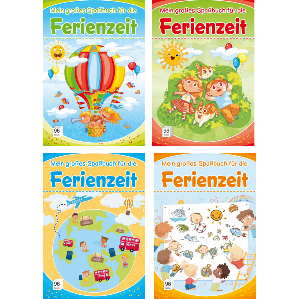 Mein großes Spaßbuch Ferienzeit, 4 Titel, sortiert MEDIA VERLAG 4147 MEDIA VERLAG 4147 4Titel