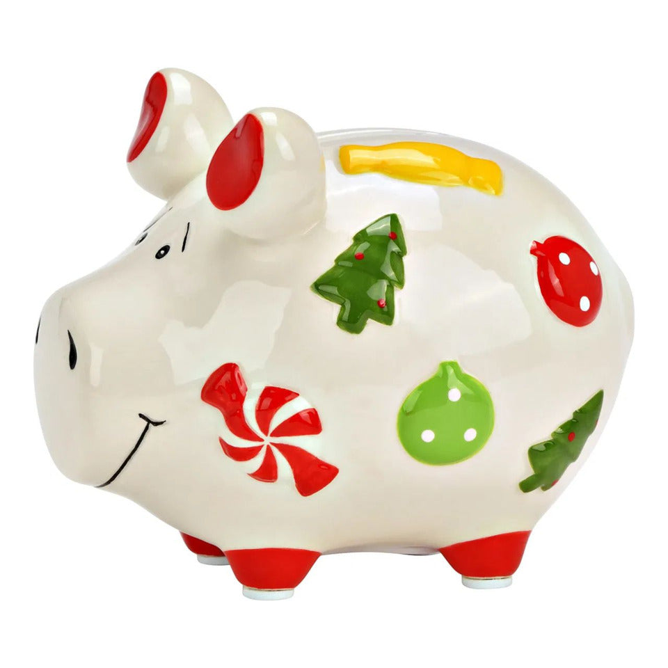 Sparschwein klein "Weihnachtsdekor", 12 x 9 x 9 cm, Keramik KCG 10044523 KCG 10044523 Weihnachtsdekor Keramik