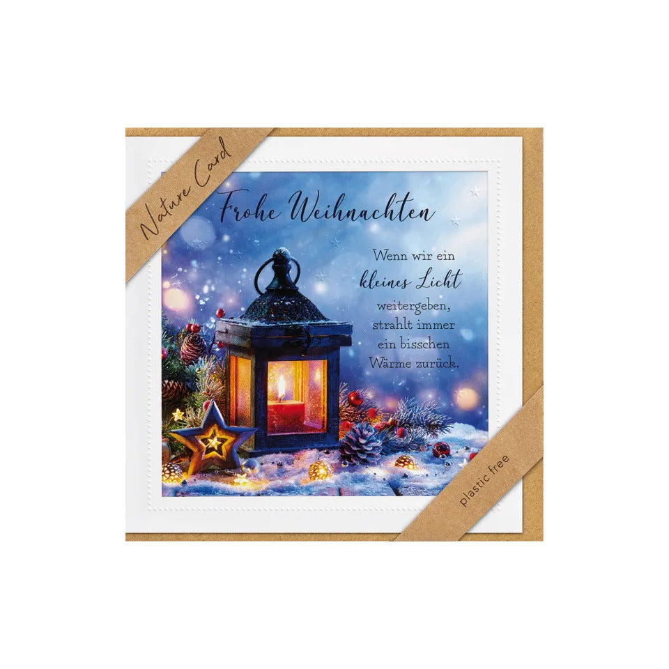 Weihnachtskarte Nature Card, 15,5 x 15,5 cm BSB 22-6924 22-6943 quadratisch  Bild