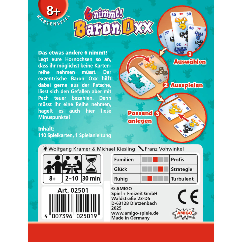 Kartenspiel, 6 nimmt! Baron Oxx - Das etwas andere 6 nimmt! AMIGO 02501