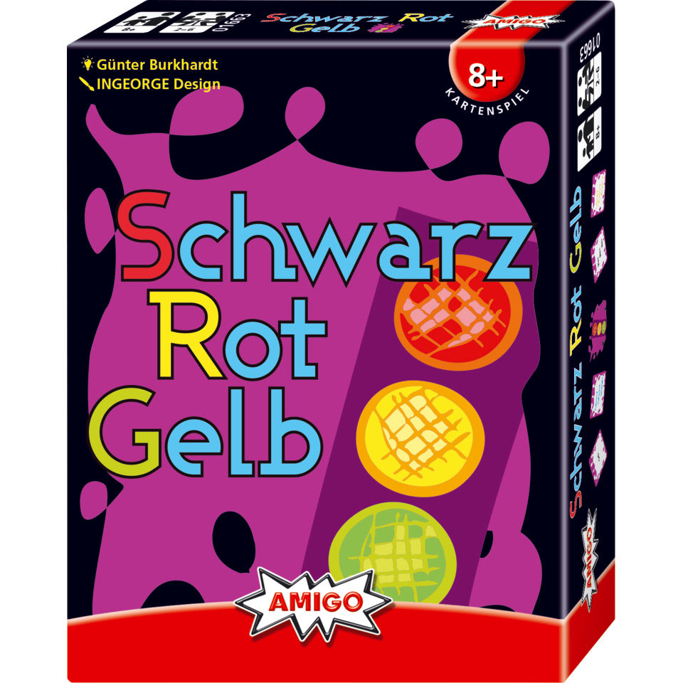 Kartenspiel, Schwarz Rot Gelb - Ist „Grün“ nun rot oder doch grün? AMIGO 01663