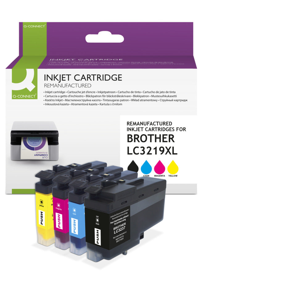 Inkjetpatrone ersetzt Brother LC3239XL Multipack Q-CONNECT KF14256