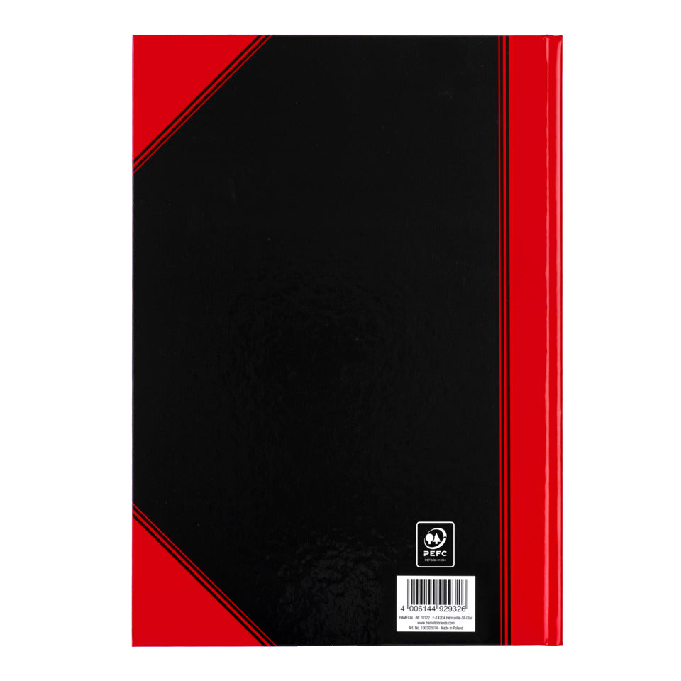 Chinakladde, A4, 96 Blatt, liniert, schwarz/rot BANTEX 100302814 BANTEX 100302814 schwarz/rot