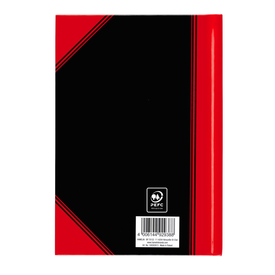 Chinakladde, A5, 96 Blatt, liniert, schwarz/rot BANTEX 100302813 BANTEX 100302813 schwarz/rot