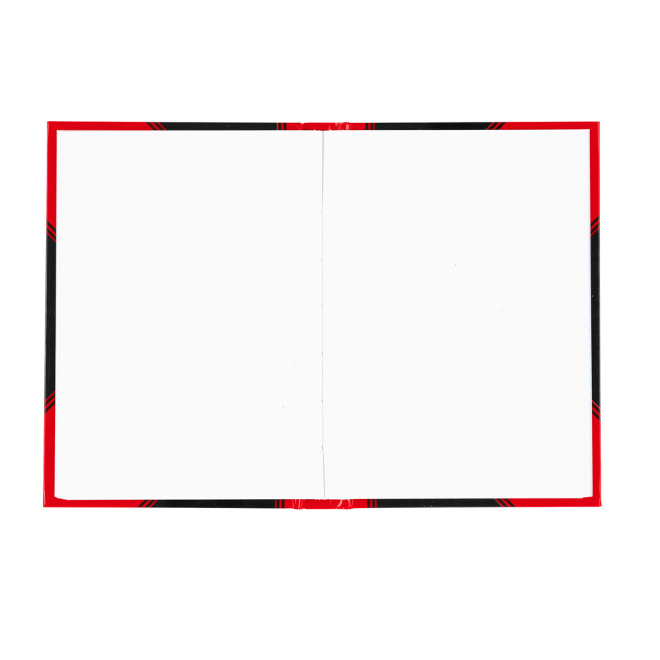 Chinakladde, A6, 96 Blatt, blanko, schwarz/rot BANTEX 100302833 BANTEX 100302833 schwarz/rot