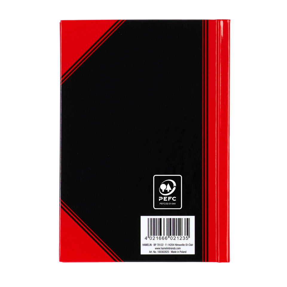 Chinakladde, A6, 96 Blatt, liniert, schwarz/rot BANTEX 100302825 BANTEX 100302825 schwarz/rot