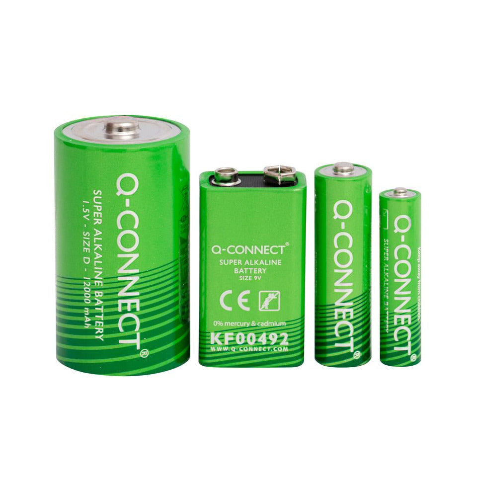 Batterie Micro, AAA, LR03, 1,5 V, 12 Stück, grün Q-CONNECT KF14342 Q-CONNECT KF14342 Micro