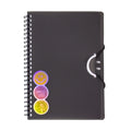 Spiralnotizbuch Smile, A5, 80 Blatt, kariert, schwarz DONAU 1347400-01