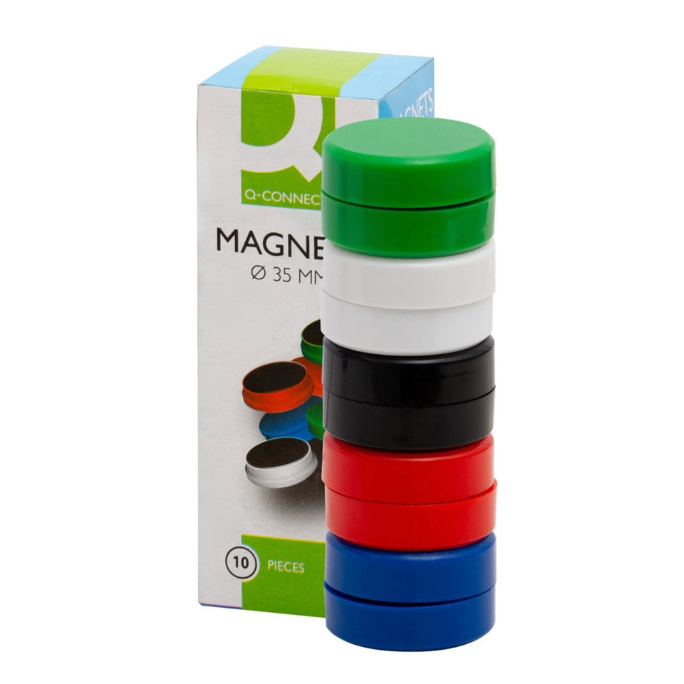 Magnet 10ST Ø35mm blau Q-CONNECT KF02646
