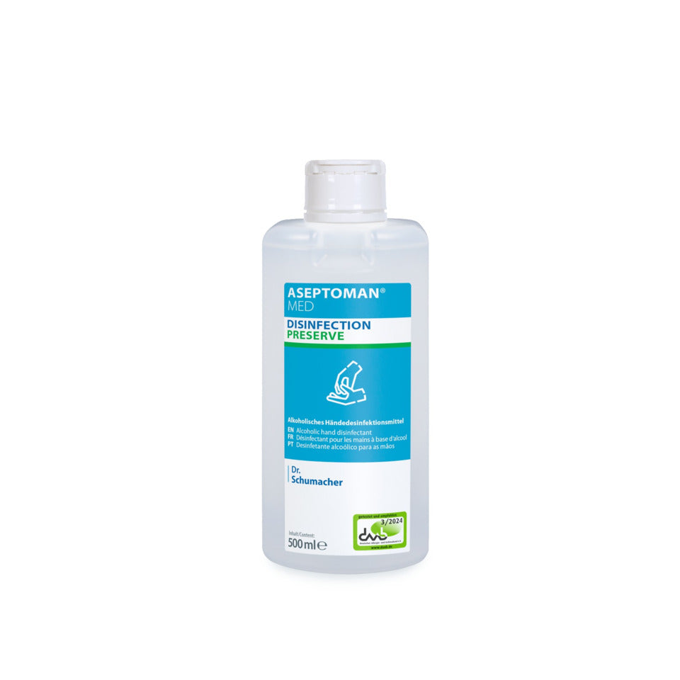 Händedesinfektionsmittel ASEPTOMAN® MED, 500 ml DR.SCHUMACHER 00-457OP-005 Dr.Schumacher 00-457OP-005 500ml Eurofl.