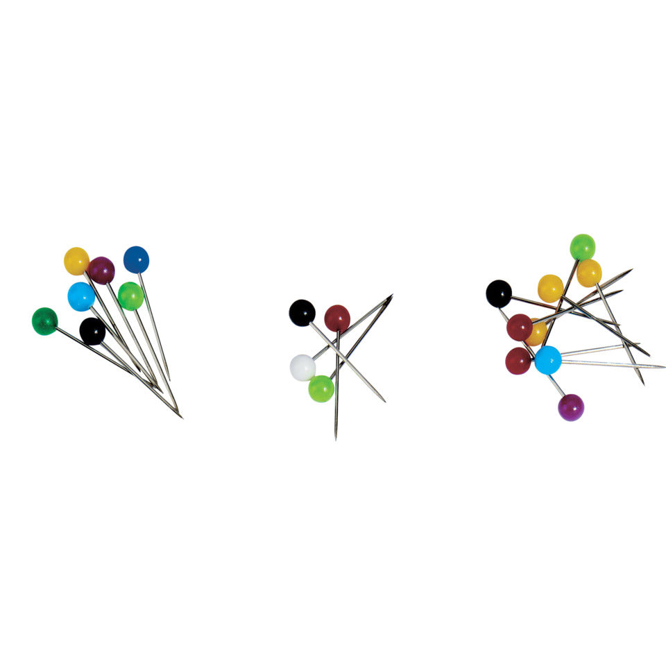 Landkartennadel, Ø5mm, 60 Stück, sortiert Q-CONNECT KF02030 Q-CONNECT KF02030 Ds60St