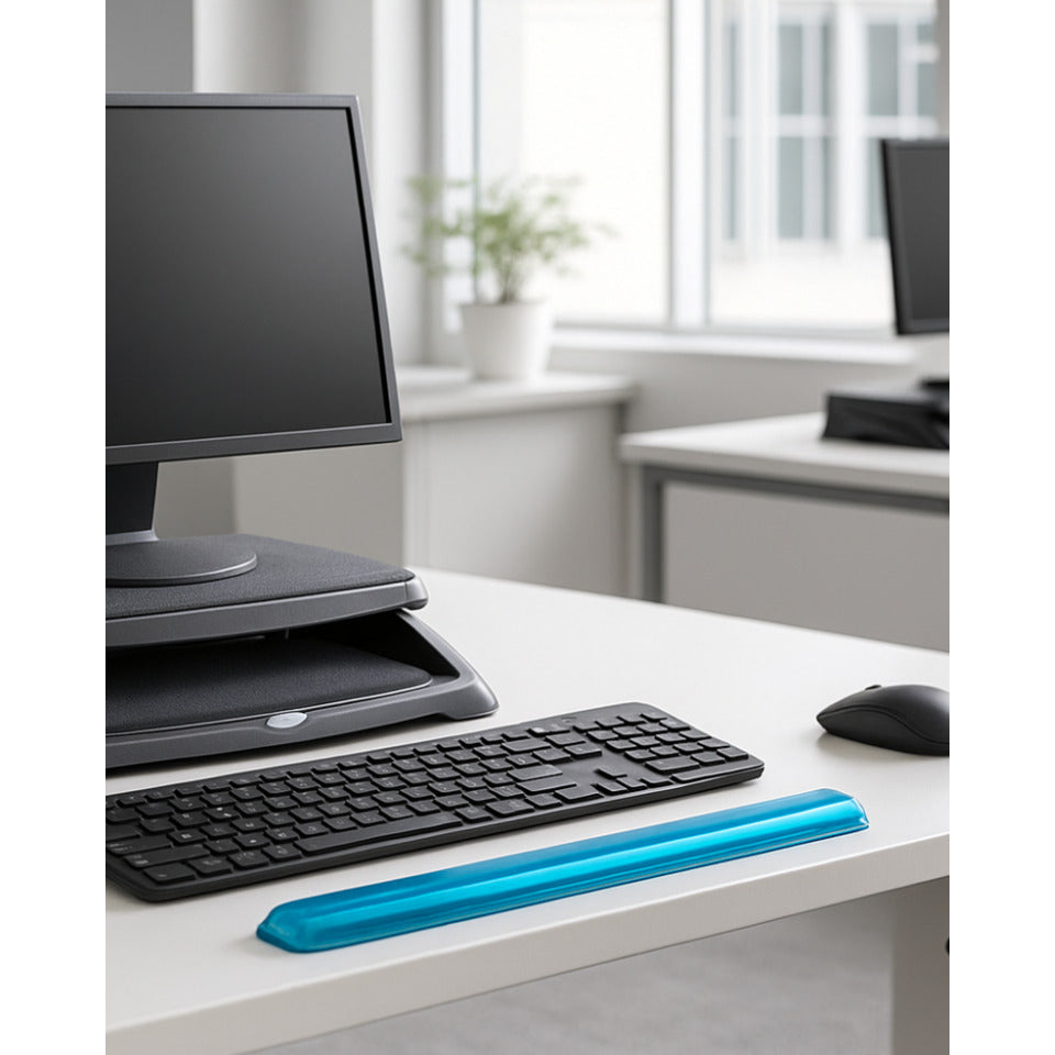 Handgelenkauflage, transparent blau Q-CONNECT KF20088 Q-CONNECT KF20088 f.Tastatur