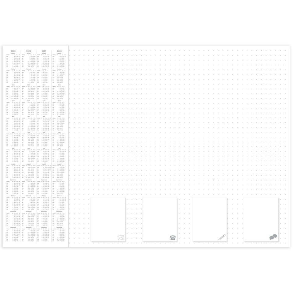 Schreibunterlage "Office - dotted", 60 x 42 cm, 30 Blatt, Papier RNK 46647 RNK 46647 60x42cm/30BL