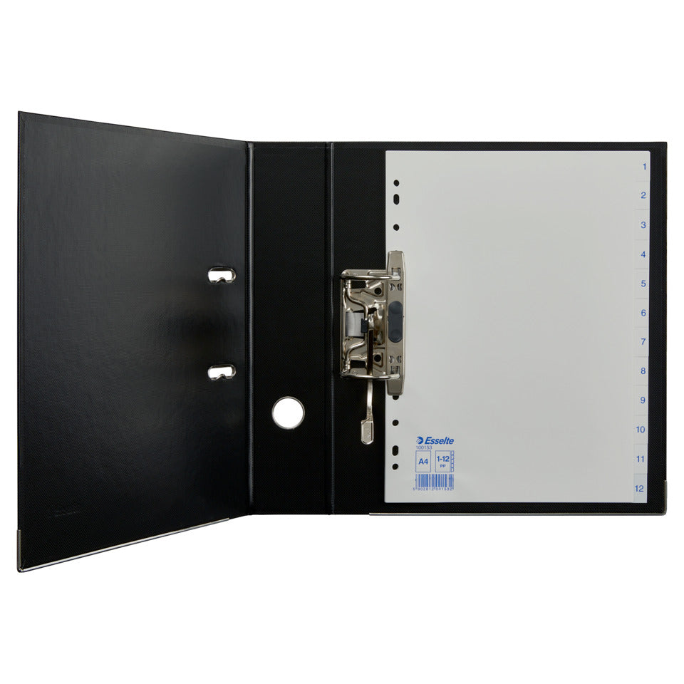 Plastikregister Economy 1-12, A4, PP, 12 Blatt, weiss ESSELTE 100153 ESSELTE 100153 Plastik 12tlg.