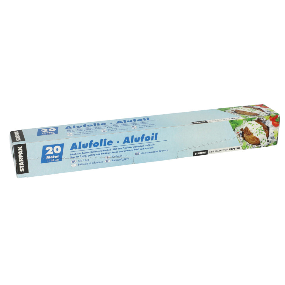 Aluminiumfolie, 20m, silber STARPAK 14020 STARKPAK 14020  in Faltschachtel