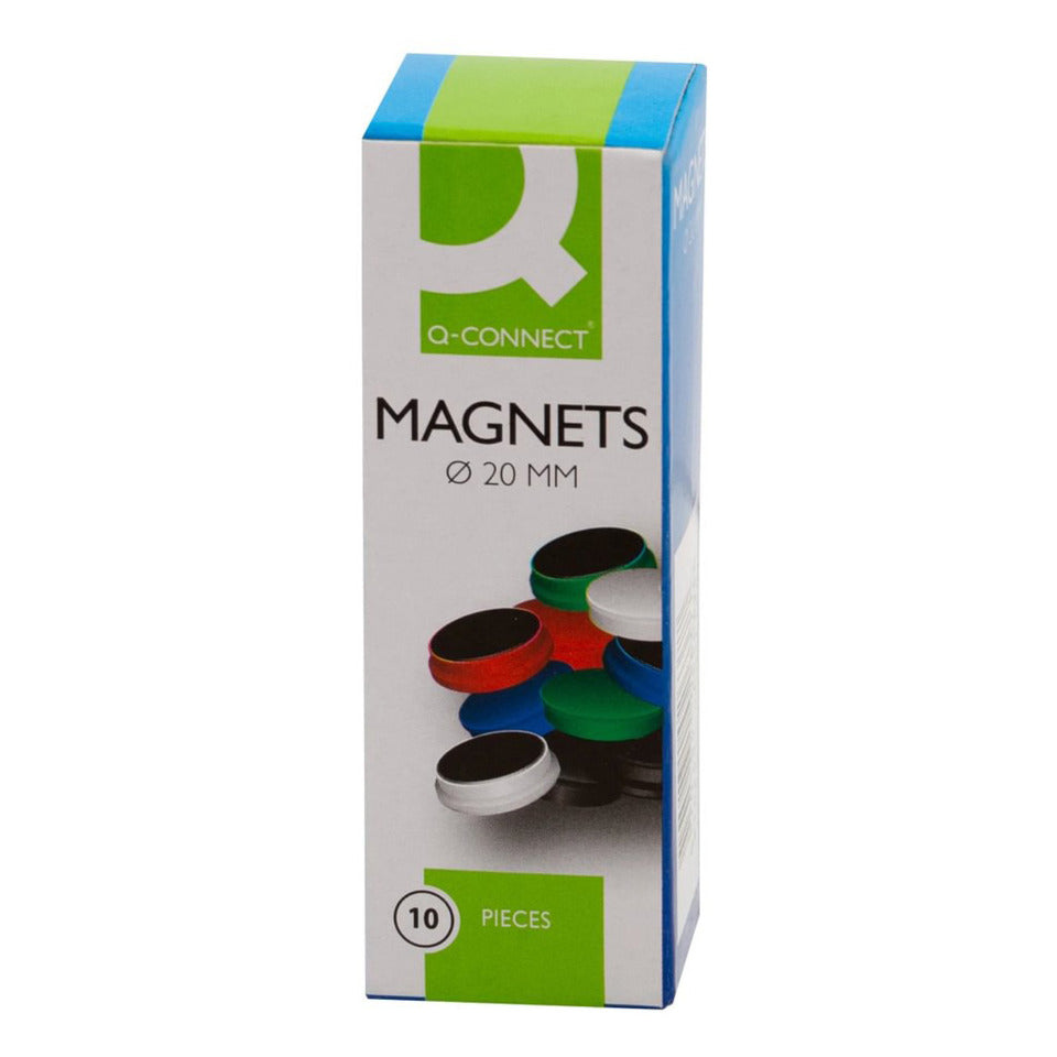 Magnet 10ST Ø20mm weiß Q-CONNECT KF02633