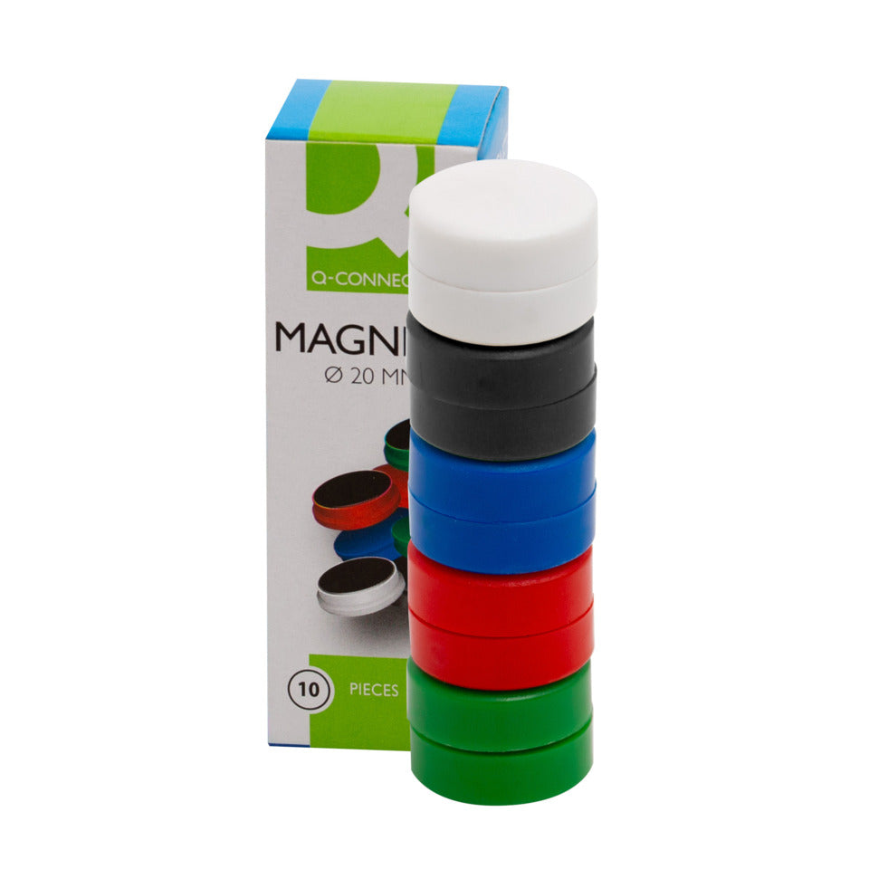 Magnet 10ST Ø20mm blau Q-CONNECT KF02634