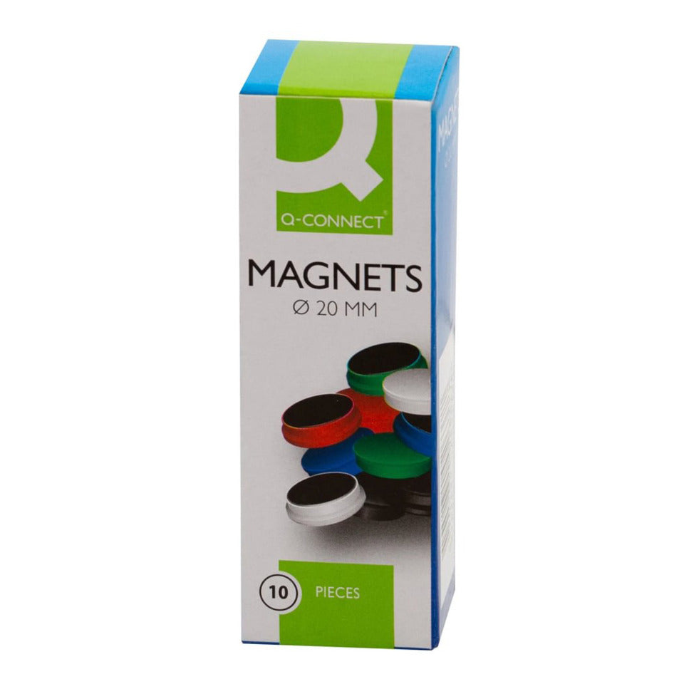 Magnet 10ST Ø20mm rot Q-CONNECT KF02636