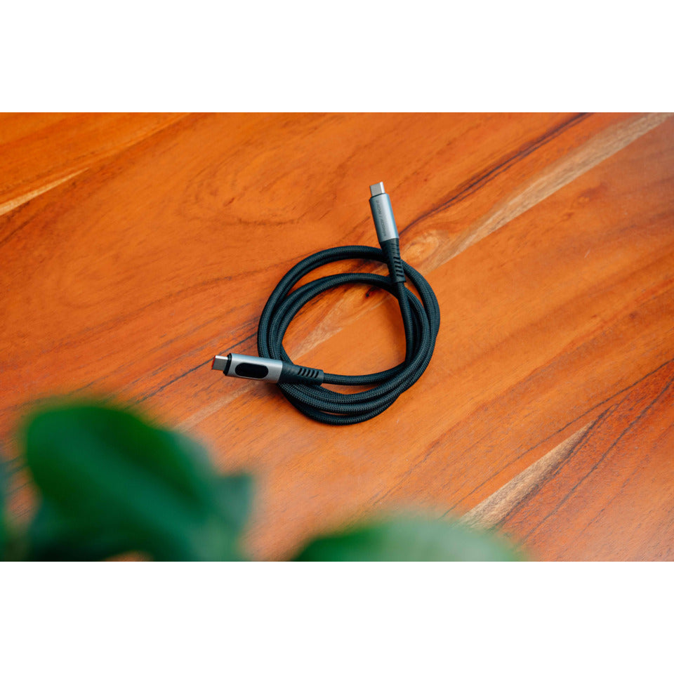 Ladekabel USB-C, 120 cm, 240W, LED, schwarz/silber VERBATIM 31849